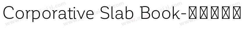 Corporative Slab Book字体转换